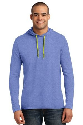 100% Combed Ring Spun Cotton Long Sleeve Hooded T-Shirt