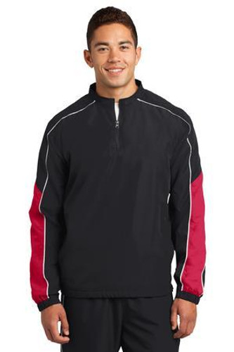 Piped Colorblock 1/4-Zip Wind Shirt