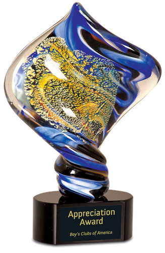Diamond Twist Art Glass