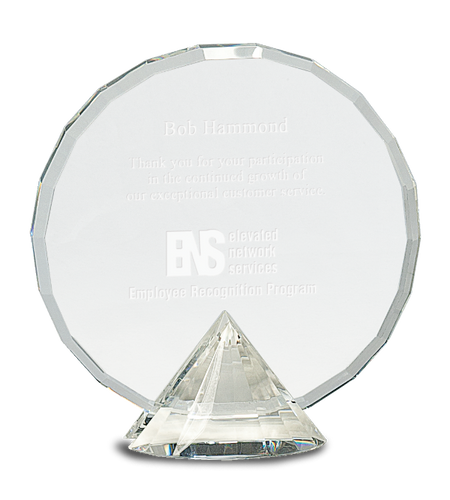 Crystal Round Facet on a Crystal Diamond