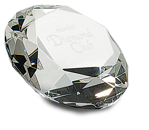 Crystal Diamond Paperweight