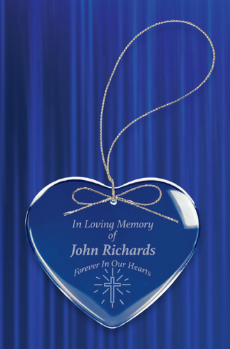 Crystal Heart Ornament