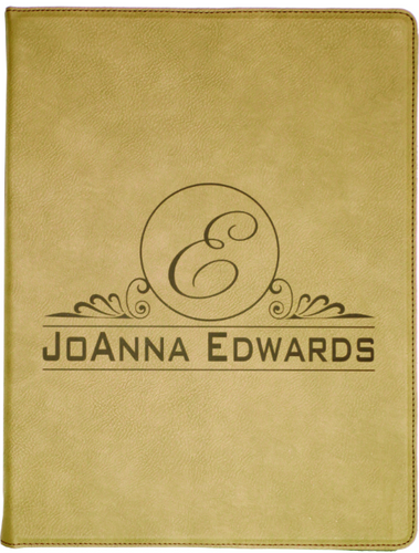 Light Brown Leatherette Portfolio