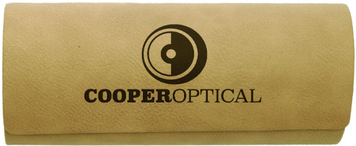 Light Brown Leatherette Eyeglass Case