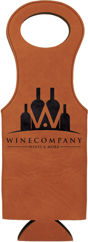 Rawhide Leatherette Wine Bag