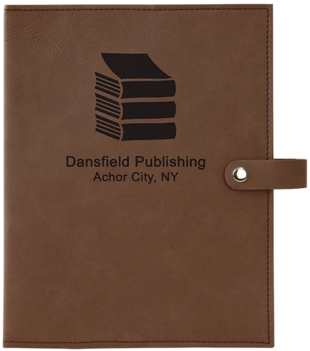 Dark Brown Leatherette Book/Bible Cover with Snap Closure