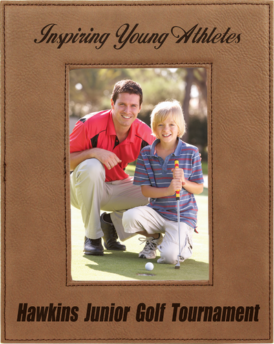Dark Brown Leatherette Frame