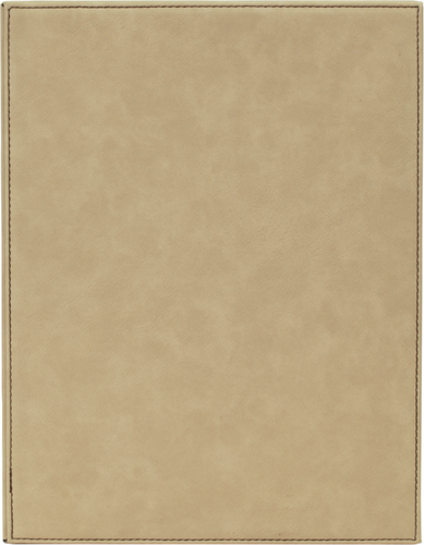 Light Brown Leatherette Plaque