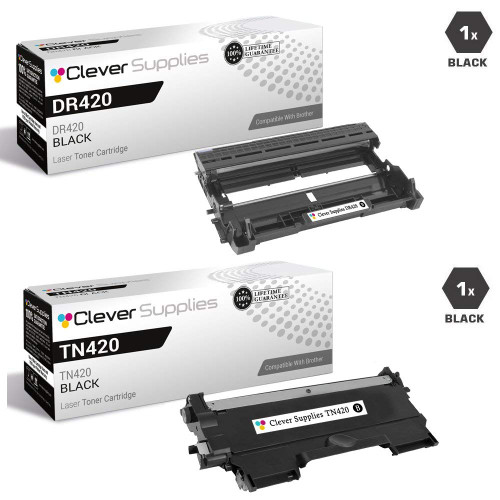 Compatible Brother DR420-TN420 Black Drum and Toner Cartridges Compatible Brother DR420-TN420 Black Drum and Toner Cartridges