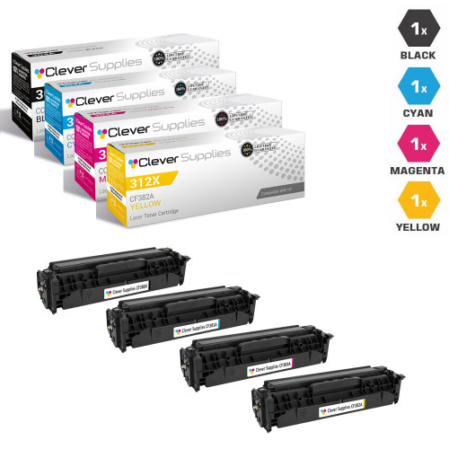 CS Compatible Replacement for HP Pro M476dw Toner Cartridge Color Laserjet 4 Color Set CS Compatible Replacement for HP Pro M476dw Toner Cartridge Color Laserjet 4 Color Set