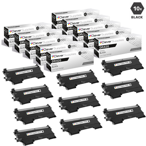 Compatible Brother TN420 Toner Cartridge 10 Black Set Compatible Brother TN420 Toner Cartridge 10 Black Set
