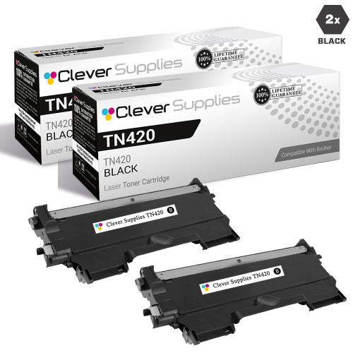 Compatible Brother TN420 Toner Cartridge 2 Black Set Compatible Brother TN420 Toner Cartridge 2 Black Set