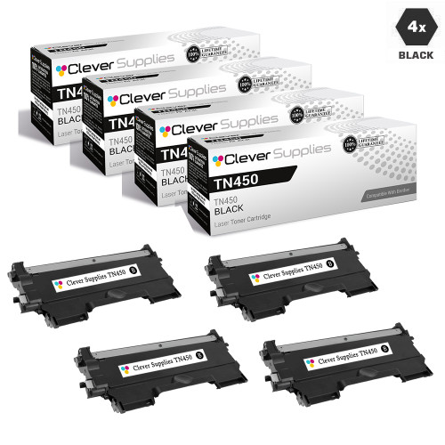 Compatible Premium Brother TN450 Toner Cartridge Black High Yield Compatible Premium Brother TN450 Toner Cartridge Black High Yield
