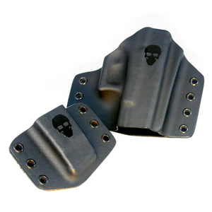 Black Custom Kydex Bag/Off Body (BOB) Holster with Mag Carrier Set