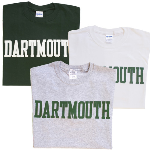 Adult Dartmouth T-shirt Blockword Short Sleeve Adult Dartmouth T-shirt Blockword Short Sleeve