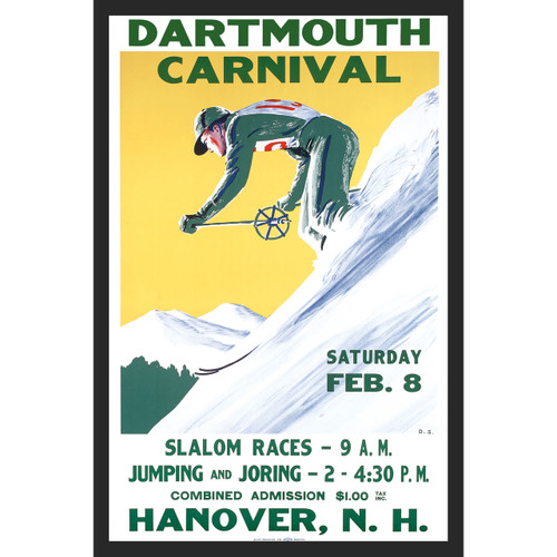 Framed 1936 Winter Carnival Poster #2 Framed 1936 Winter Carnival Poster #2