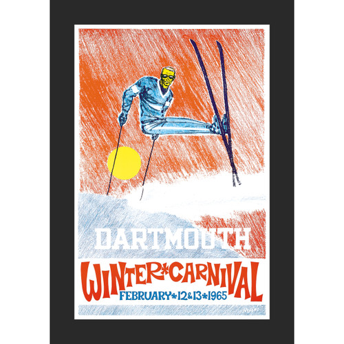 Framed 1965 Winter Carnival Poster Framed 1965 Winter Carnival Poster