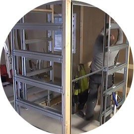 We say Eclisse pocket door systems are quick and easy to assemble but
