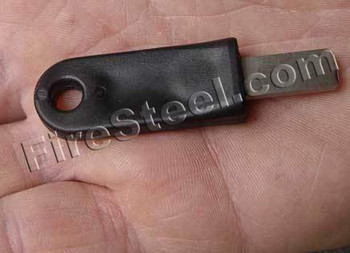 High Grade Steel of the Hardest Quality - FireSteel.com Super Scrapers are designed to give World Class sparks when used with our World Class FireSteels High Grade Steel of the Hardest Quality - FireSteel.com Super Scrapers are designed to give World Class sparks when used with our World Class FireSteels