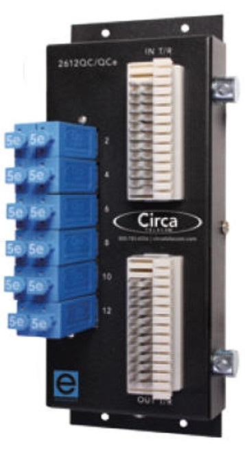 2612qc/qce 12 Pair Enhanced Category 5E 66 in 66 out Building Entrance Protector 2612qc/qce 12 Pair Enhanced Category 5E 66 in 66 out Building Entrance Protector