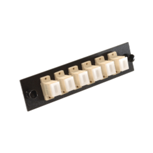 MSC-06-MM-P-BLK Adapter panel with 6 Simplex SC/PC Adapters, Multi Mode, Black MSC-06-MM-P-BLK Adapter panel with 6 Simplex SC/PC Adapters, Multi Mode, Black