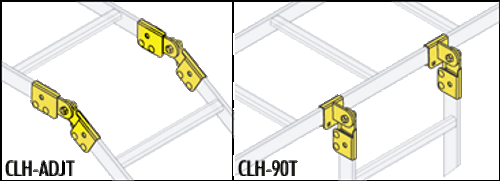 CLH-90T Cable Ladder 90 Degree Turn Hardware, 1 Pair CLH-90T Cable Ladder 90 Degree Turn Hardware, 1 Pair