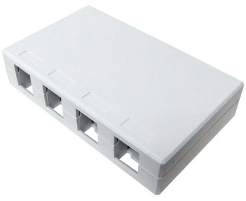 Keystone Empty Surface Mount Box 4 Port Keystone Empty Surface Mount Box 4 Port