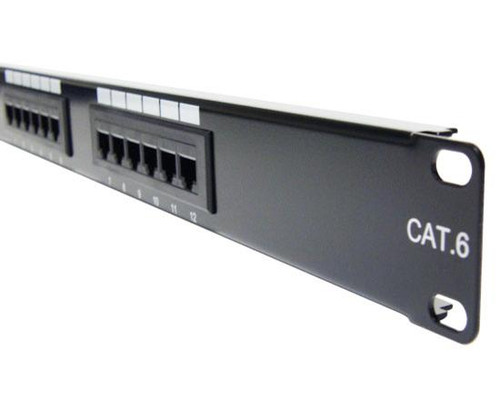 12 Port Category 6 Horizontal 19" Patch Panel 12 Port Category 6 Horizontal 19" Patch Panel