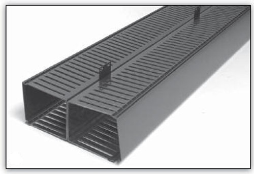 Vertical Finger Duct Front and Rear Center Mount 4" W x 5" H x 83" H Vertical Finger Duct Front and Rear Center Mount 4" W x 5" H x 83" H