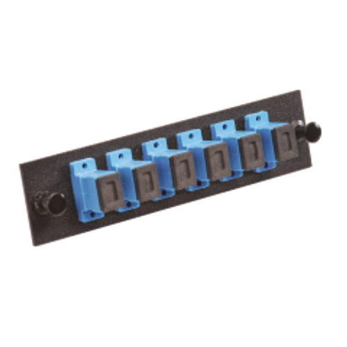MSC-06-SM-C-BLK Adapter panel with 6 Simplex SC/UPC Adapters, Single Mode, Black MSC-06-SM-C-BLK Adapter panel with 6 Simplex SC/UPC Adapters, Single Mode, Black