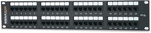 Signamax 48 Port Category 5E Patch Panel (48458MD-C5E) Signamax 48 Port Category 5E Patch Panel (48458MD-C5E)