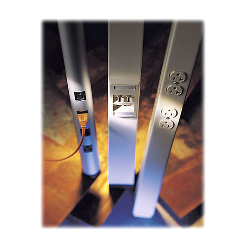 25DTP-4 Wiremold Tele-Power Pole Two Duplex Receptacles 25DTP-4 Wiremold Tele-Power Pole Two Duplex Receptacles