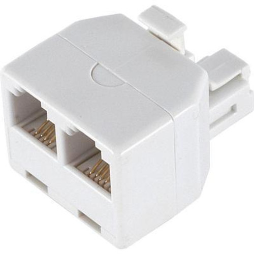 Telephone Splitter "T" Duplex Adapter 300-024 6P4C Telephone Splitter "T" Duplex Adapter 300-024 6P4C