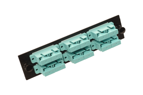 MSC-12-MMG-P-BLK Adapter panel with 6 Duplex SC/PC Adapters, Multi Mode, Black MSC-12-MMG-P-BLK Adapter panel with 6 Duplex SC/PC Adapters, Multi Mode, Black
