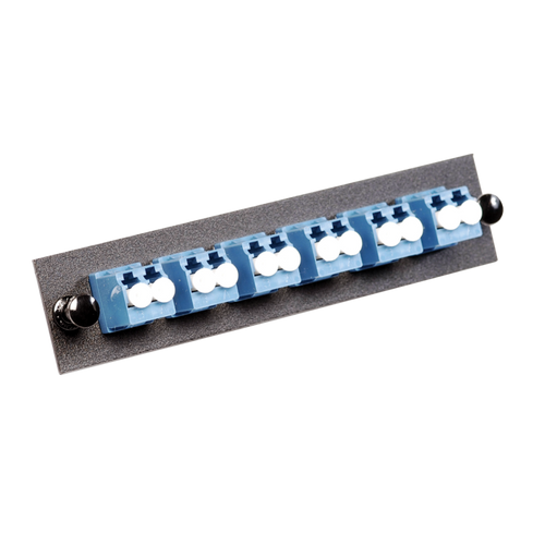 MLC-12-SM-C-BLK Adapter Panel with 6 Duplex LC Adapters Single Mode Black MLC-12-SM-C-BLK Adapter Panel with 6 Duplex LC Adapters Single Mode Black