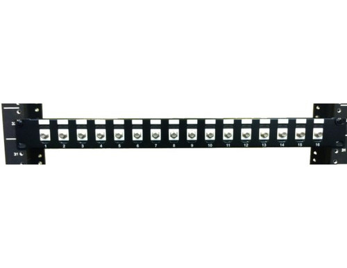 Coax Patch Panel F Type Feed Thru Patch Panel 16 Port Coax Patch Panel F Type Feed Thru Patch Panel 16 Port