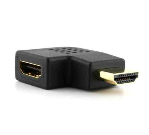 HDMI Right Angle Adapter Flat Male to Female Left Face HDMI Right Angle Adapter Flat Male to Female Left Face