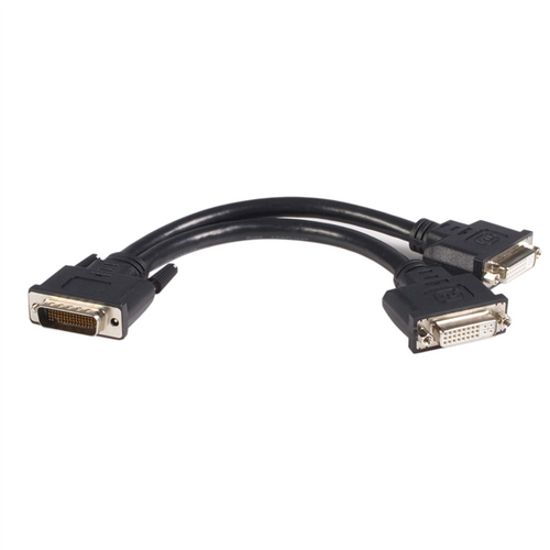 8in LFH 59 Male to Dual Female DVI I DMS 59 Cable 8in LFH 59 Male to Dual Female DVI I DMS 59 Cable