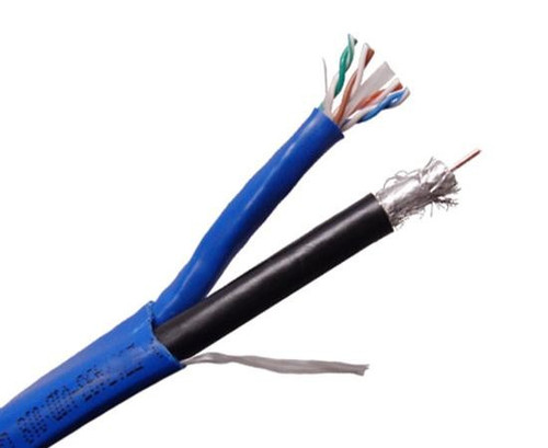 Structured Bundled Cable 1 Category 5E x 1 RG6 Quad 500' Spool Structured Bundled Cable 1 Category 5E x 1 RG6 Quad 500' Spool