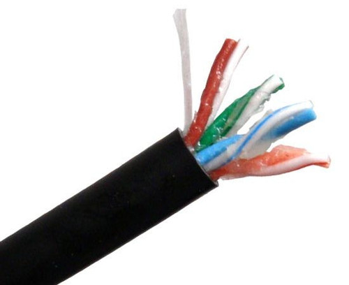 Category 5E 350 MHz 4 PR CMX Direct Burial Cable Gel Filled 1000' Category 5E 350 MHz 4 PR CMX Direct Burial Cable Gel Filled 1000'
