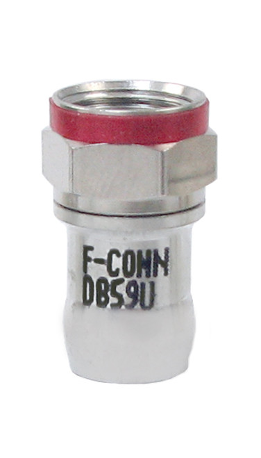 DB59U RG59 "F" Radial Compression Coaxial Connector DB59U RG59 "F" Radial Compression Coaxial Connector