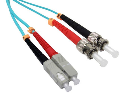 SC-ST Duplex Multi Mode 50/125 OM3 Fiber Optic Patch Cable 10 Gig SC-ST Duplex Multi Mode 50/125 OM3 Fiber Optic Patch Cable 10 Gig