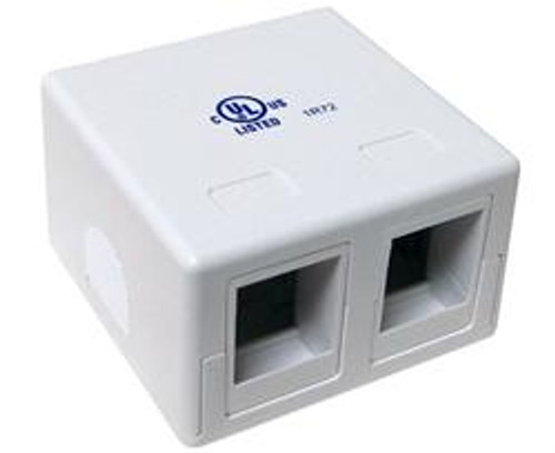 Keystone Empty Surface Mount Box 2 Port Keystone Empty Surface Mount Box 2 Port