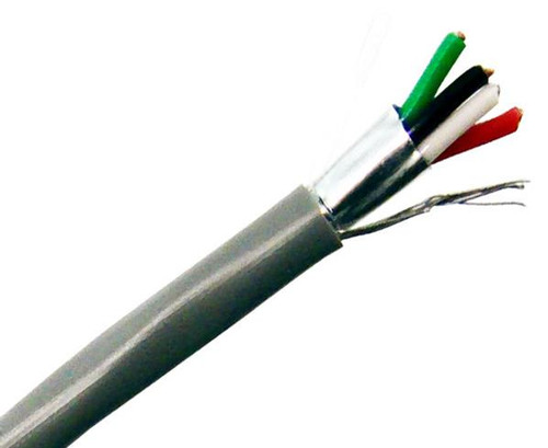 22/4 Low Voltage Security and Power Cable PVC Stranded Shielded 1000' 22/4 Low Voltage Security and Power Cable PVC Stranded Shielded 1000'