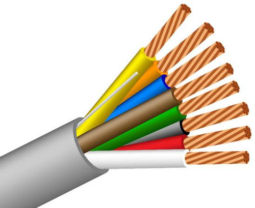 22/8 Low Voltage Security and Power Cable PVC Stranded Plenum 500' 22/8 Low Voltage Security and Power Cable PVC Stranded Plenum 500'