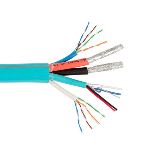 Crestron 22/2 Shielded Stranded 18/2 Stranded 2 Cat5E 2 RG6/U Quad Shield 500' Crestron 22/2 Shielded Stranded 18/2 Stranded 2 Cat5E 2 RG6/U Quad Shield 500'