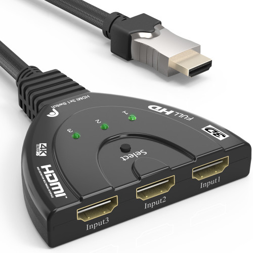 3X1 HDMI Switch with 1.8ft HDMI Cord 3X1 HDMI Switch with 1.8ft HDMI Cord