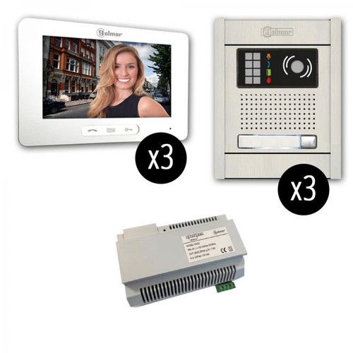 GB2-7 Touchscreen 3 x 3 Video Intercom Entry System Flush Mount GB2-7 Touchscreen 3 x 3 Video Intercom Entry System Flush Mount