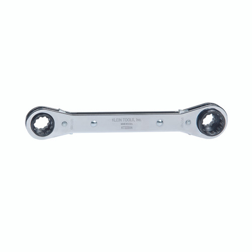 Klein Lineman's Ratcheting 4-in-1 Box Wrench KT223X4 Klein Lineman's Ratcheting 4-in-1 Box Wrench KT223X4