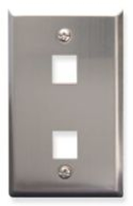 2 Port Keystone Stainless Steel Plate 2 Port Keystone Stainless Steel Plate